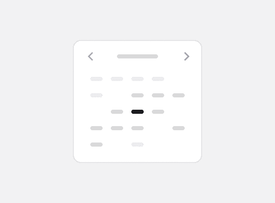 Calendar & Date picker components